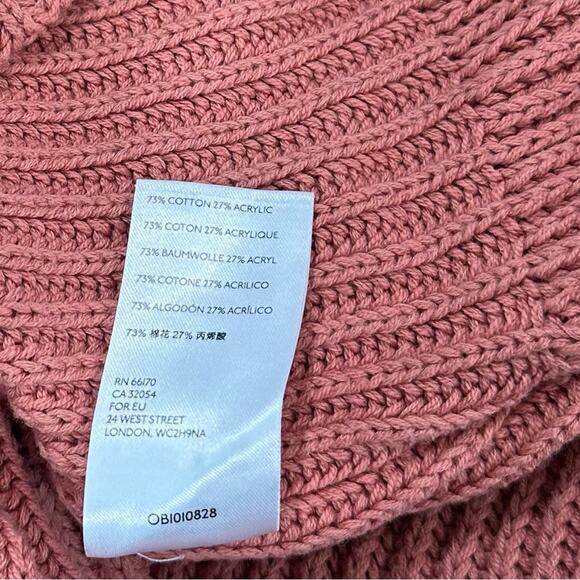 Free People Layer Cake Sweater Knit Turtleneck Pink size Small - Picture 7 of 8